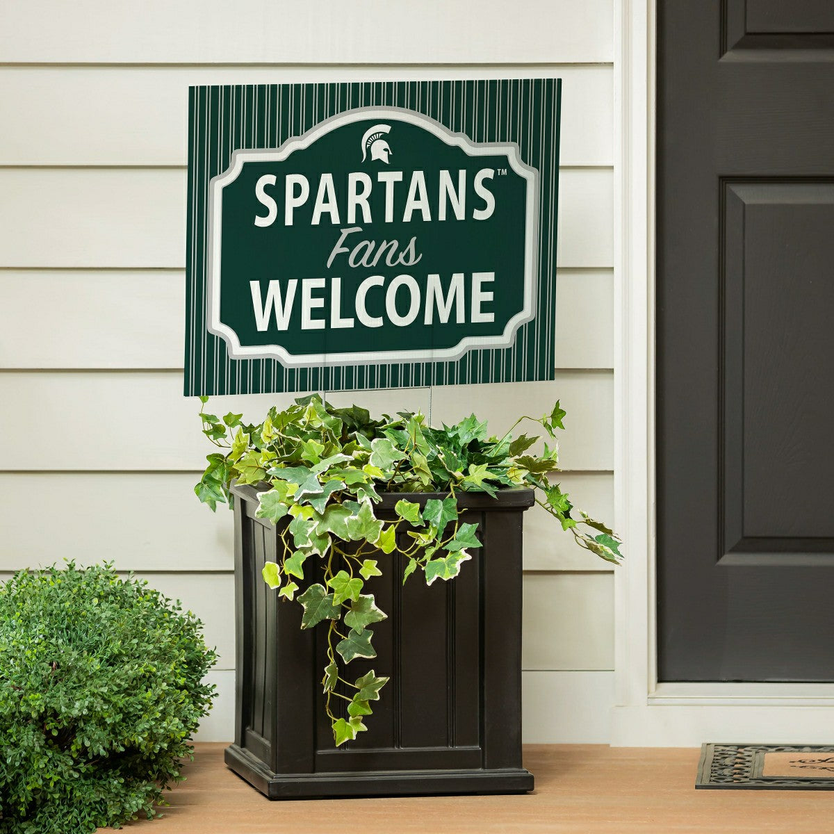 Michigan State University Coroplast Yard Sign, "Fans Welcome", Collegiate, Home