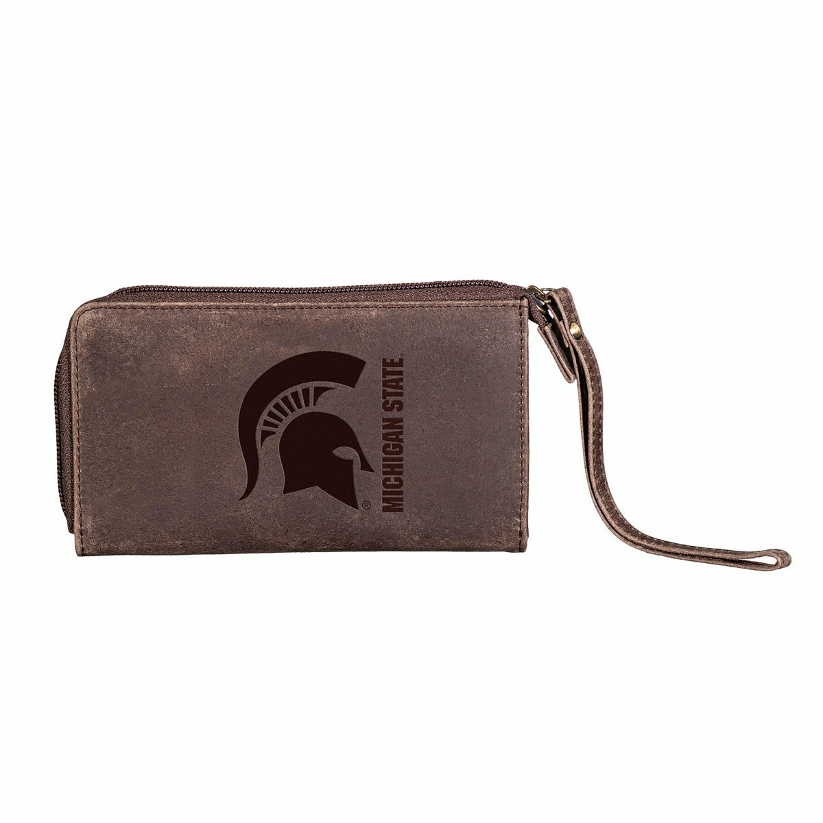 Wristlet Wallet, Brown, Michigan State University, Collegiate, Home