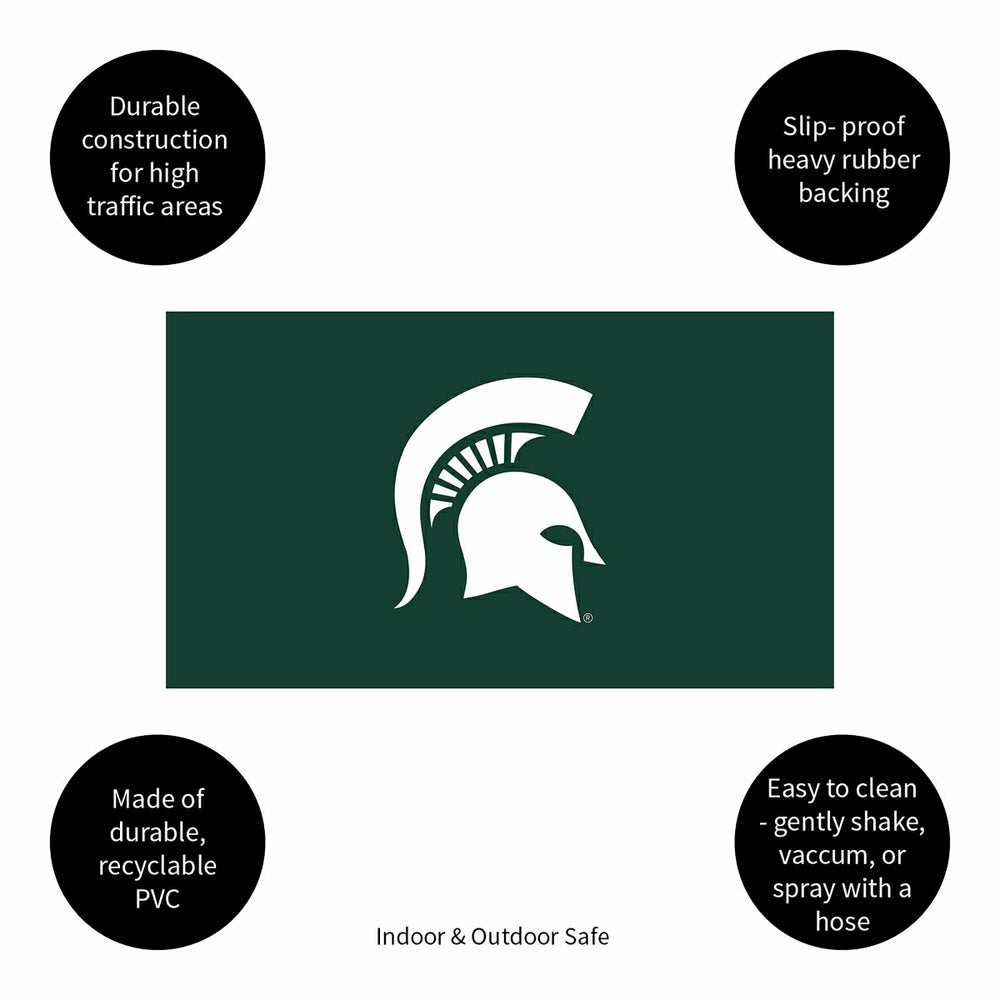 Full Color PVC Mat, 16" x 28", Michigan State University, Collegiate
