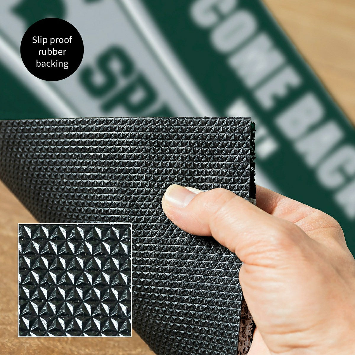 28" x 16" PVC Trapper Mat, Come Back with Tickets, Michigan State Univ, Collegiate