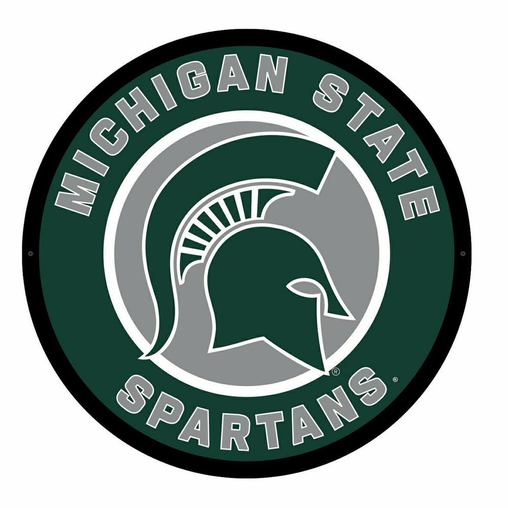 LED Wall Decor, Round, Michigan State University, Collegiate, Home