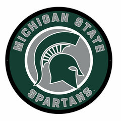 LED Wall Decor, Round, Michigan State University, Collegiate, Home