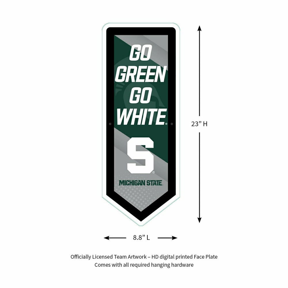 LED Wall Decor, Pennant, Michigan State University, Collegiate, Home