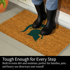 Coir Mat, 16"x28", Michigan State University, Collegiate
