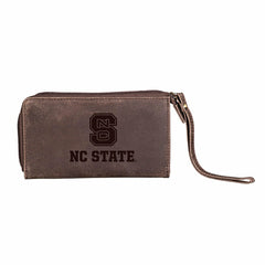 Wristlet Wallet, Brown, North Carolina State University, Collegiate, Home