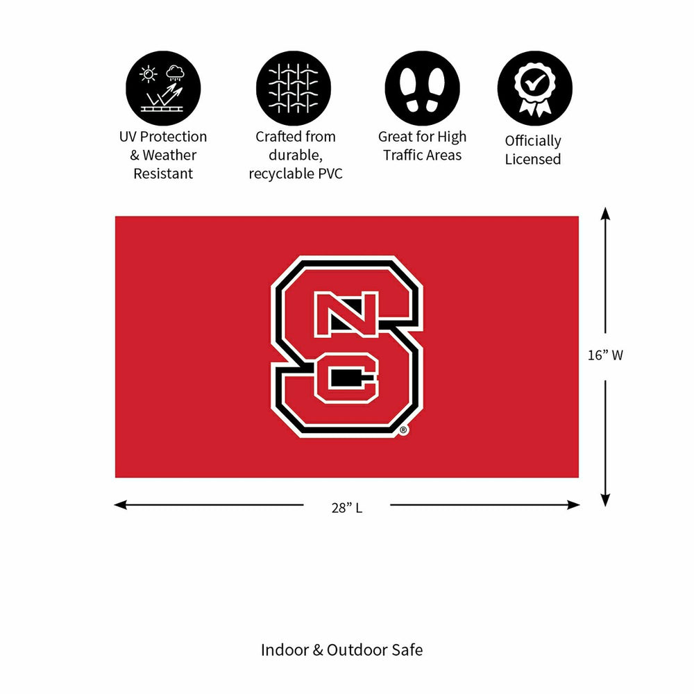Full Color PVC Mat, 16" x 28", North Carolina State University, Collegiate