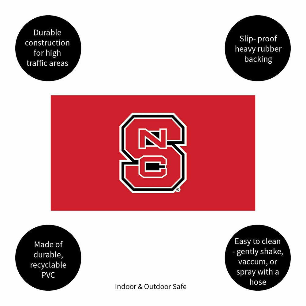 Full Color PVC Mat, 16" x 28", North Carolina State University, Collegiate
