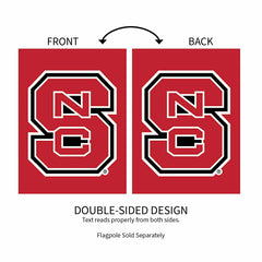 North Carolina State University Applique Garden Flag, Collegiate, Home