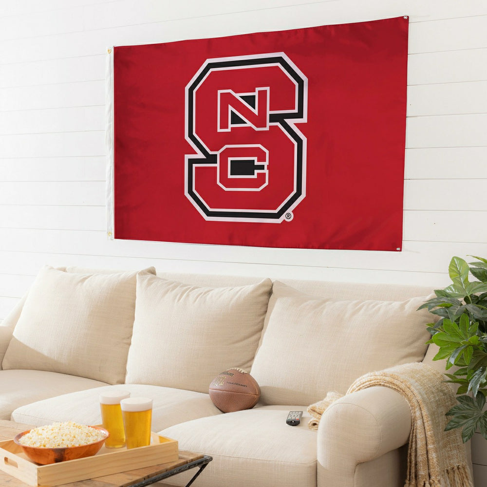 North Carolina State University Single Sided Flag w/ 2 Grommets, 3'x5', Collegiate, Home