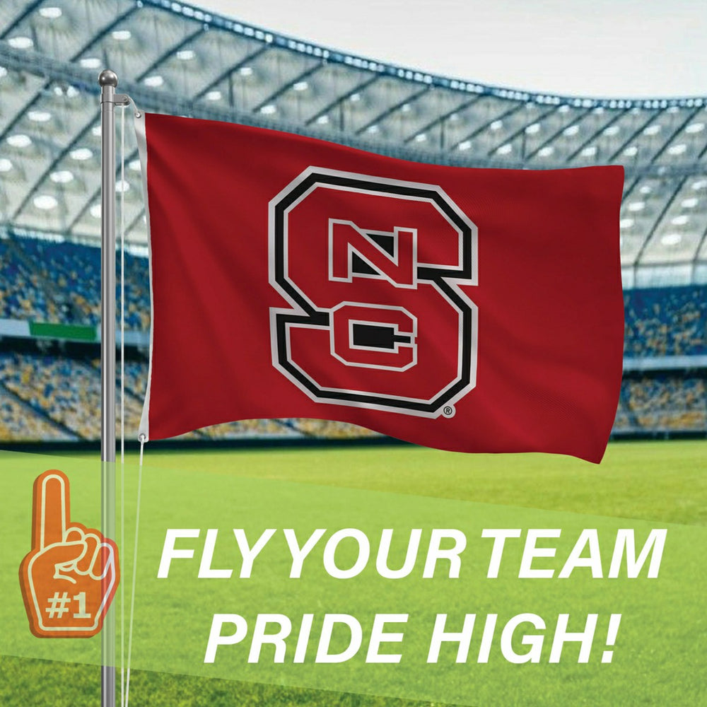 North Carolina State University Single Sided Flag w/ 2 Grommets, 3'x5', Collegiate, Home