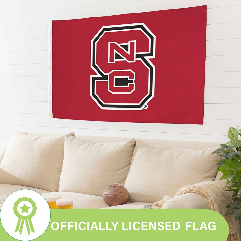 North Carolina State University Single Sided Flag w/ 2 Grommets, 3'x5', Collegiate, Home