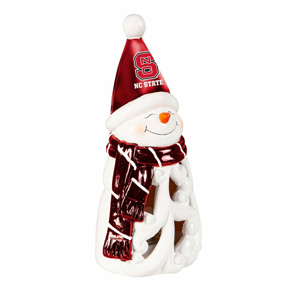 North Carolina State University Snowman LED Statuary, 8", Collegiate, Home