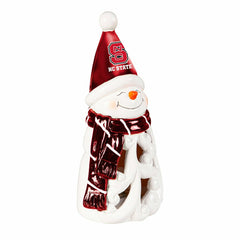 North Carolina State University Snowman LED Statuary, 8", Collegiate, Home