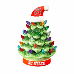 8" LED Ceramic Christmas Tree, North Carolina State University, Collegiate, Home