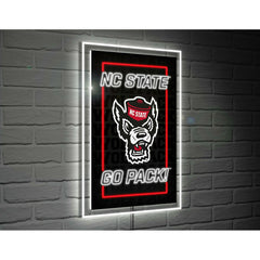North Carolina State University College Rectangle Neolite LED Decor, Collegiate, Home