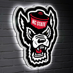 LED Wall Decor, Glazelite, College Mascot, North Carolina State Univer, Collegiate, Home