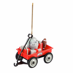 Ohio State Team Wagon Ornament, Collegiate, Home