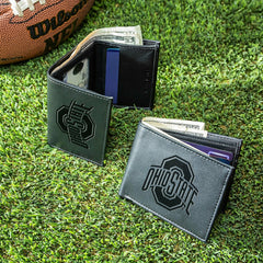 Ohio State University, Bi-Fold and Tri-Fold Wallet Gift Set, Black, Collegiate, Home