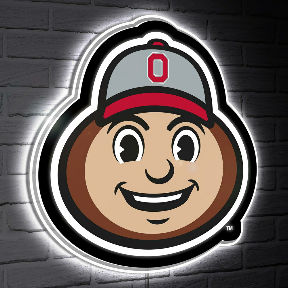 LED Wall Decor, Glazelite, College Mascot, Ohio State University, Collegiate, Home