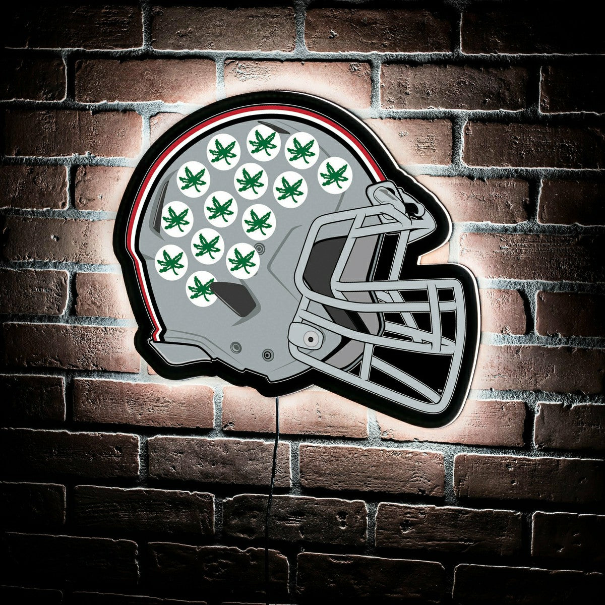 LED Wall Decor, Helmet, Ohio State University, Collegiate, Home