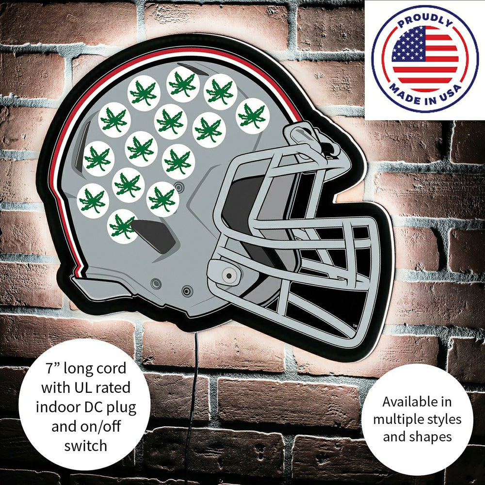 LED Wall Decor, Helmet, Ohio State University, Collegiate, Home