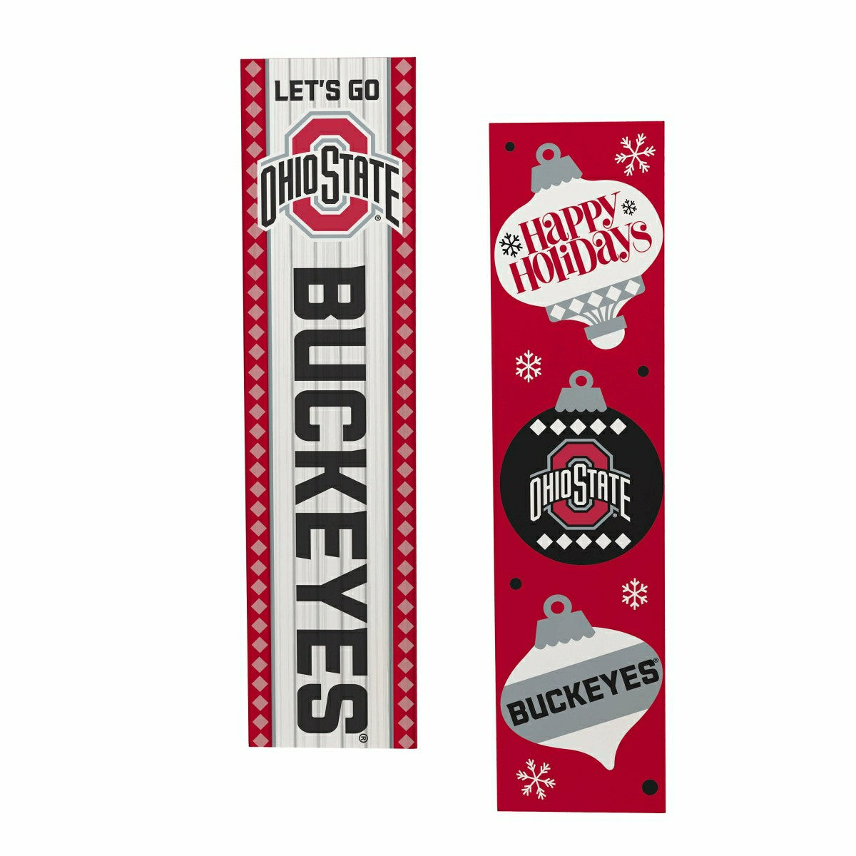 47" Double Sided Leaner, Ohio State University, Christmas, Collegiate, Home