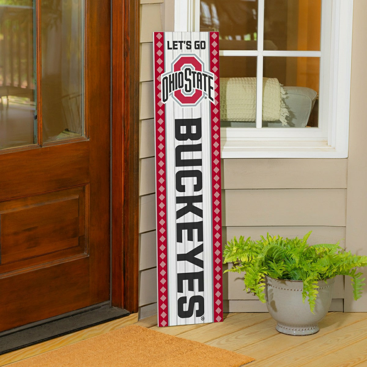 47" Double Sided Leaner, Ohio State University, Christmas, Collegiate, Home