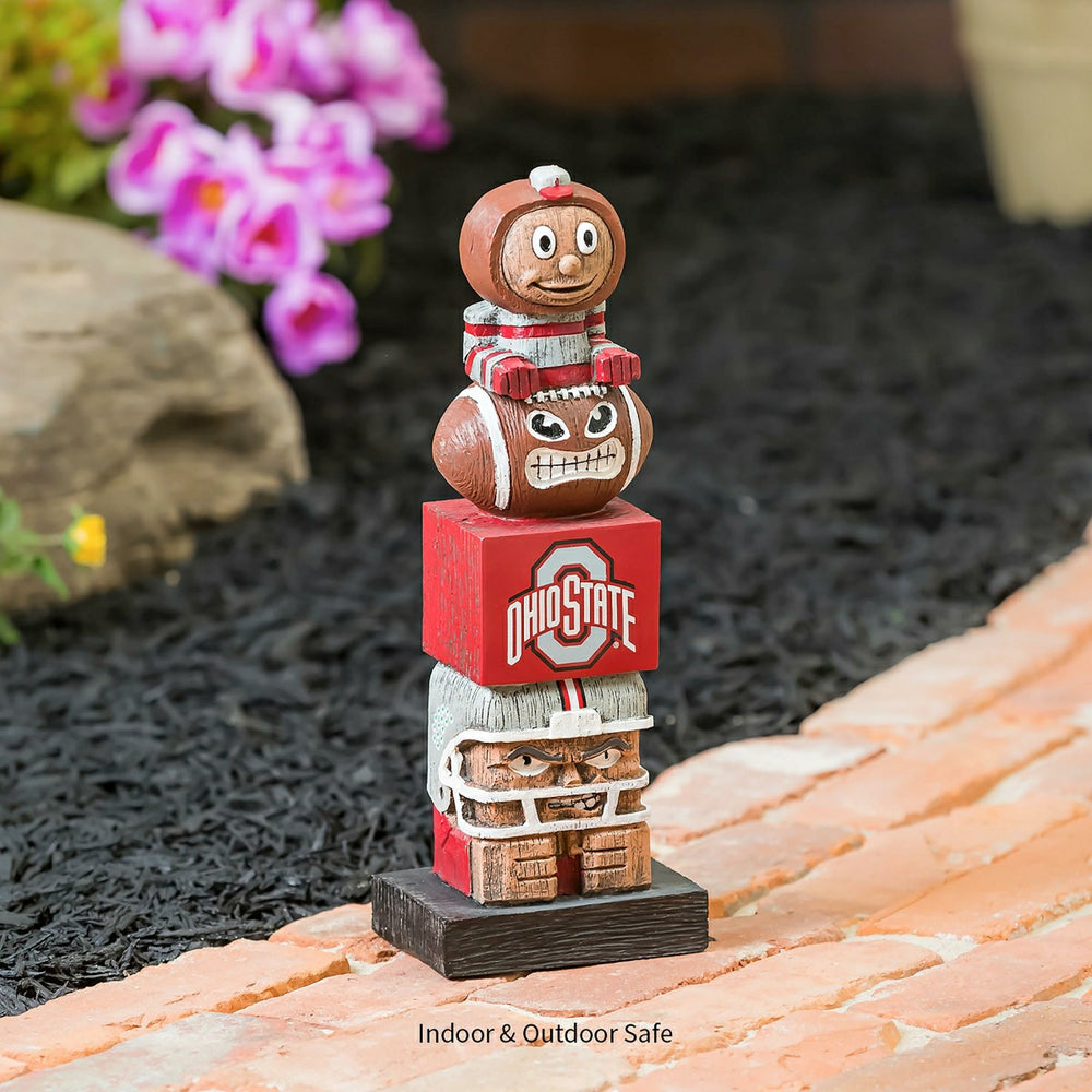 Ohio State Buckeyes Tiki Team Totem Garden Statue, Collegiate, Home