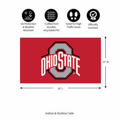 Full Color PVC Mat, 16" x 28", Ohio State University, Collegiate