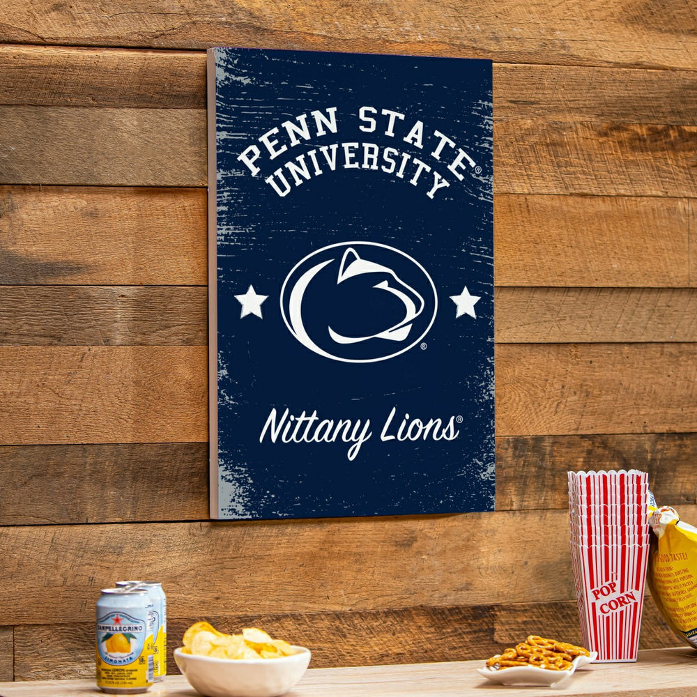 Penn State Wood Wall Sign, 16x24, Collegiate, Home