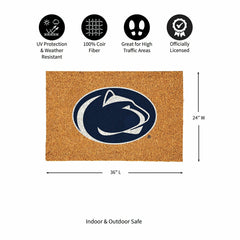 Penn State Large Full Color Coir Mat, 36"x24", Collegiate