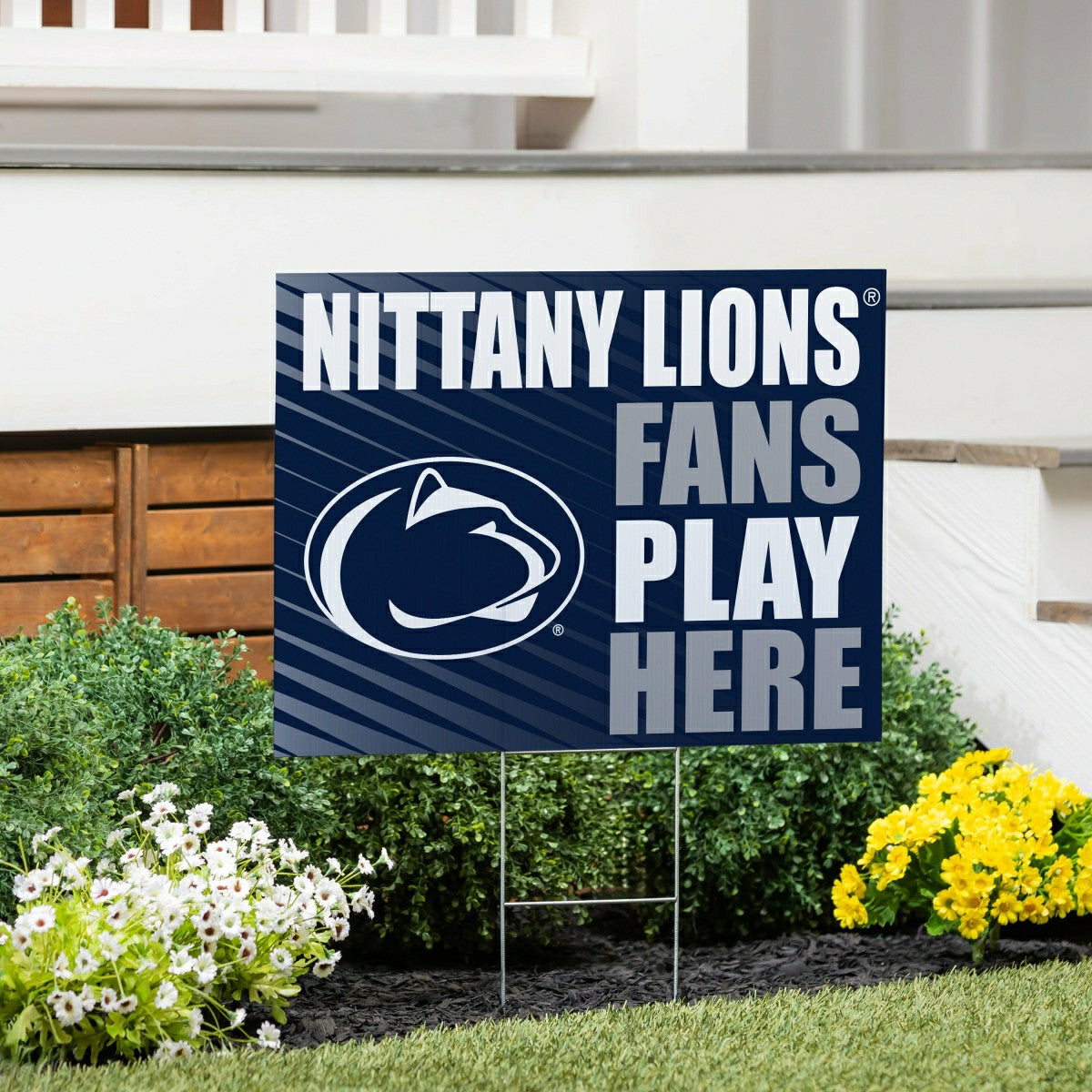 Penn State Coroplast Yard Sign "Fans Play Here", Collegiate, Home