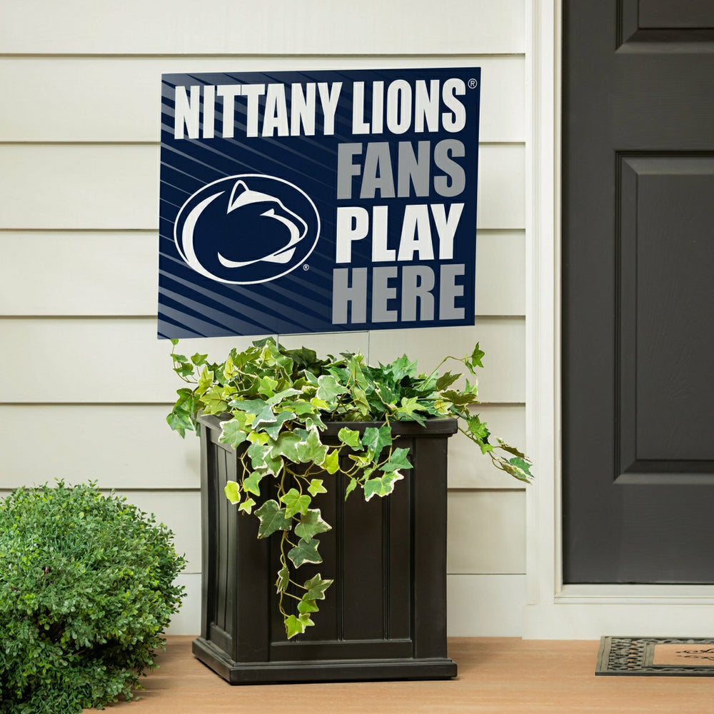 Penn State Coroplast Yard Sign "Fans Play Here", Collegiate, Home