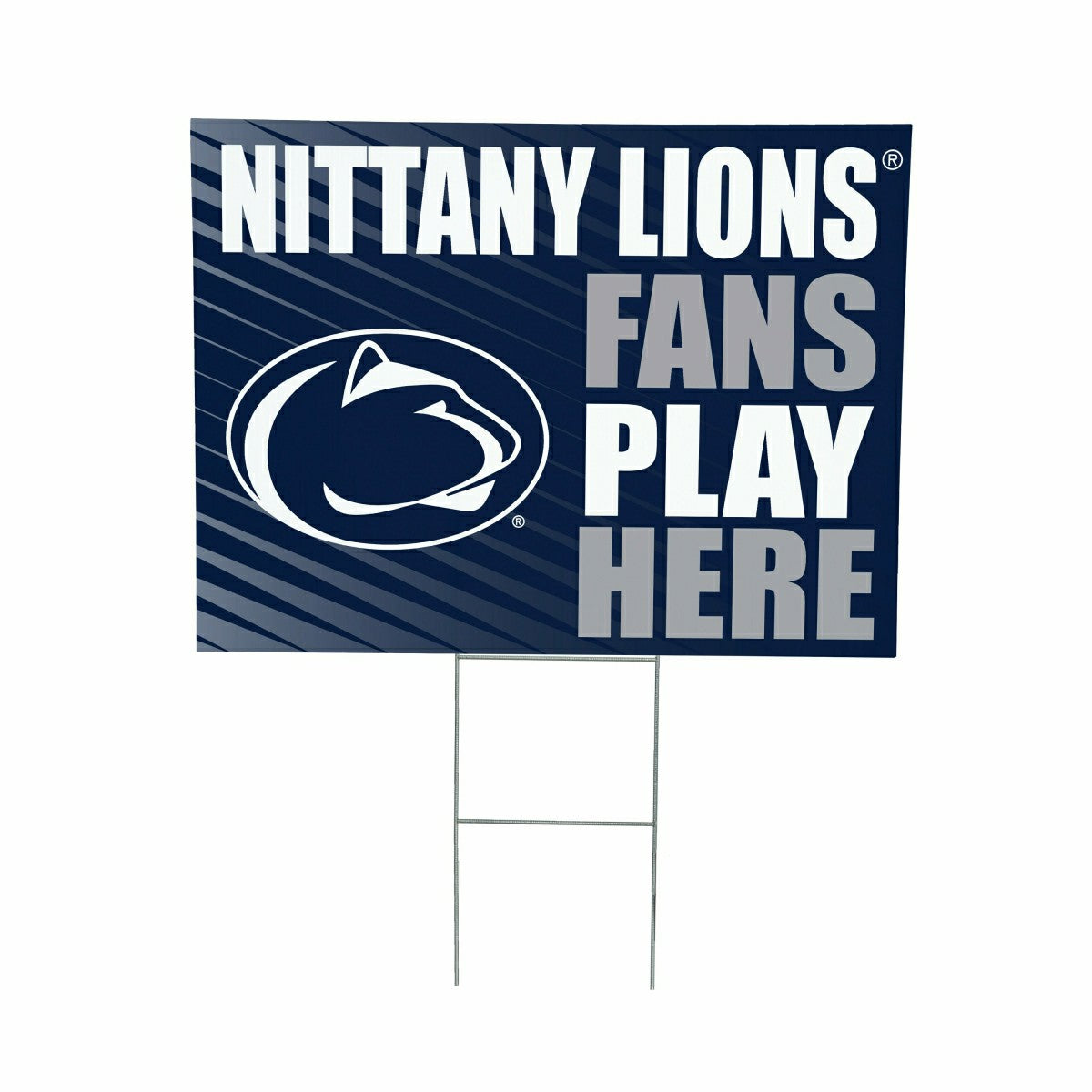 Penn State Coroplast Yard Sign "Fans Play Here", Collegiate, Home