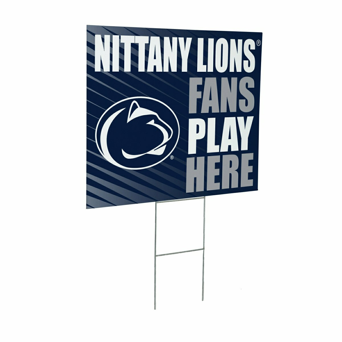 Penn State Coroplast Yard Sign "Fans Play Here", Collegiate, Home