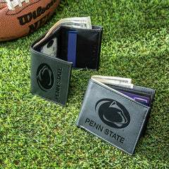 Penn State, Bi-Fold and Tri-Fold Wallet Gift Set, Black, Collegiate, Home