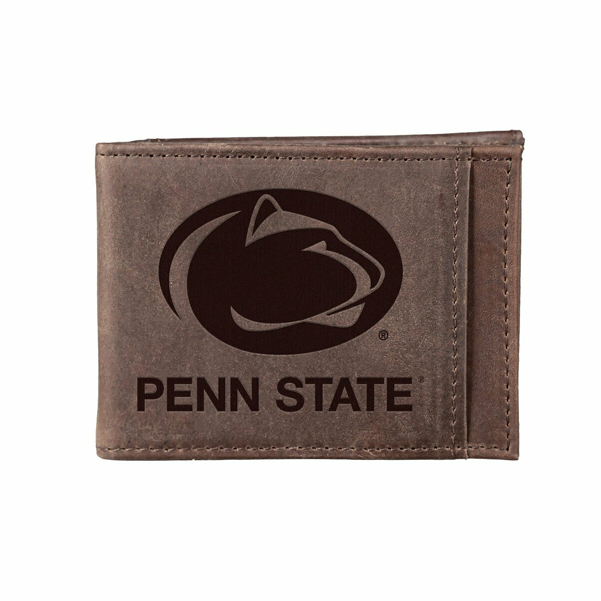 Slim Bi-Fold Wallet with RFID Blocking, Penn State, Brown, Collegiate, Home