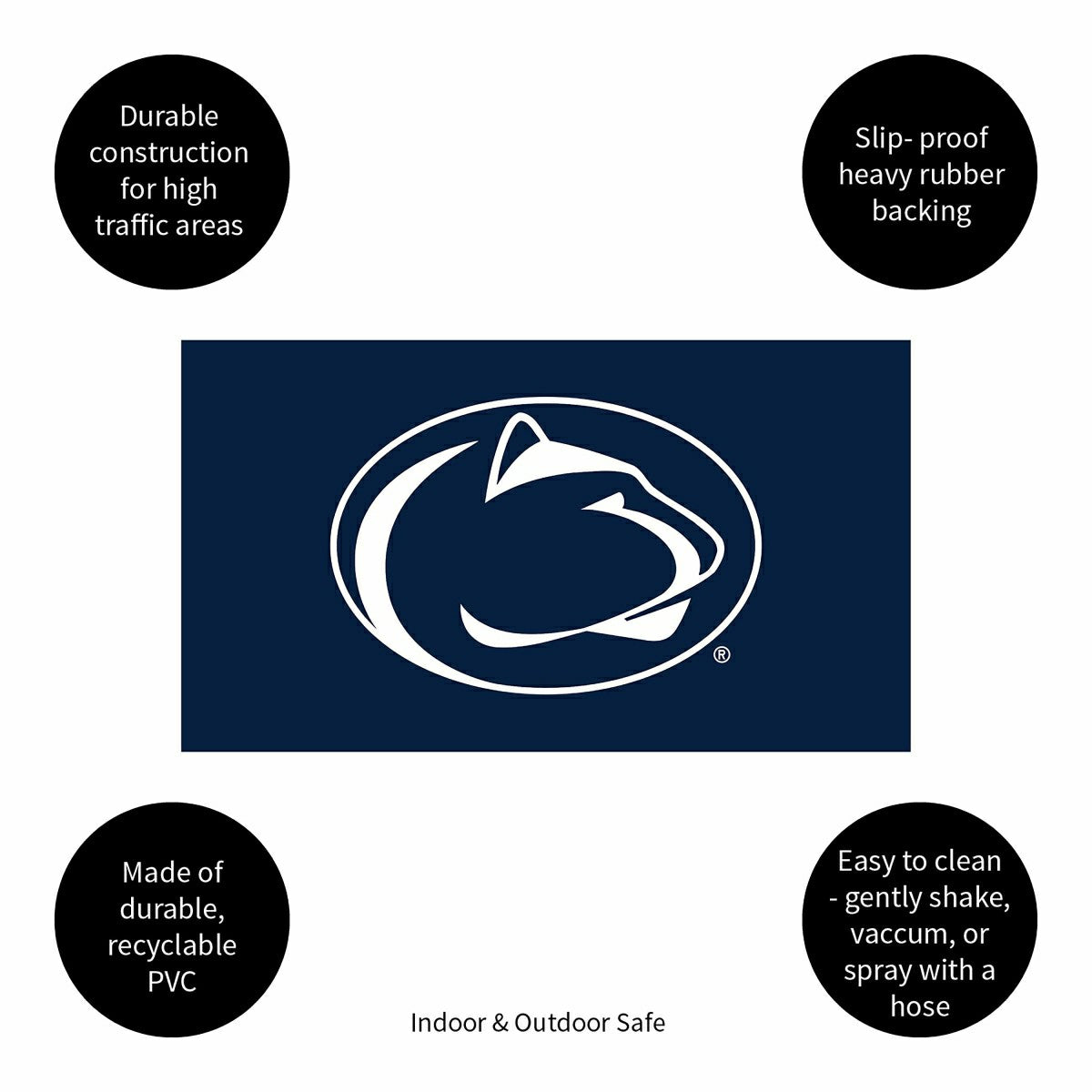 Full Color PVC Mat, 16" x 28", Penn State, Collegiate