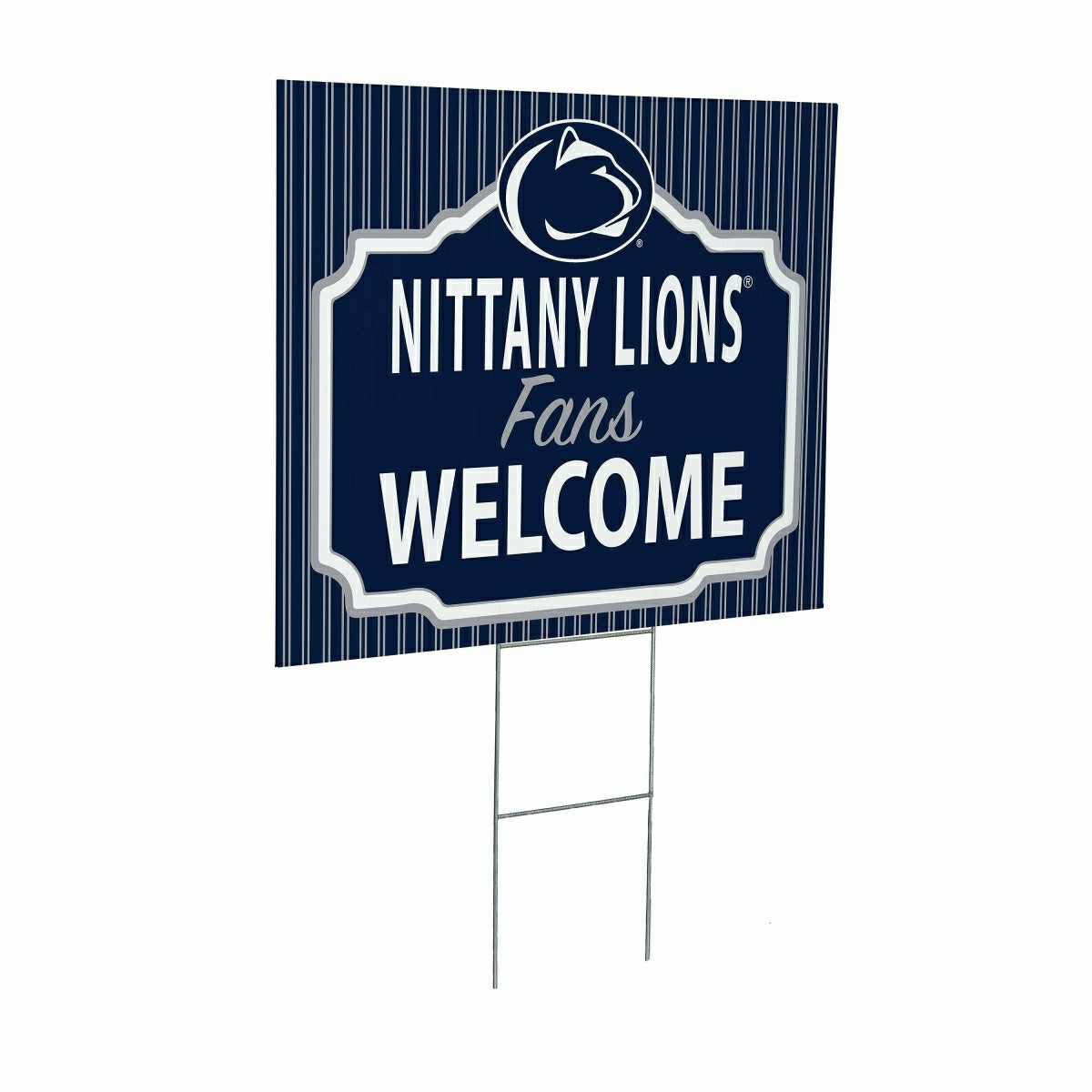 Penn State Coroplast Yard Sign, "Fans Welcome", Collegiate, Home