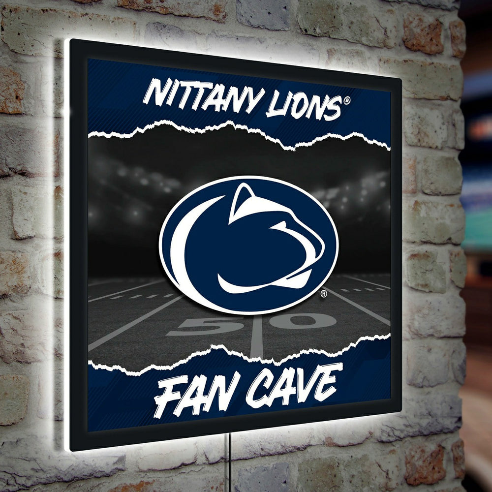 Penn State 23"H x 23"L LED Wall Decor, Edgelite, Square, Collegiate, Home