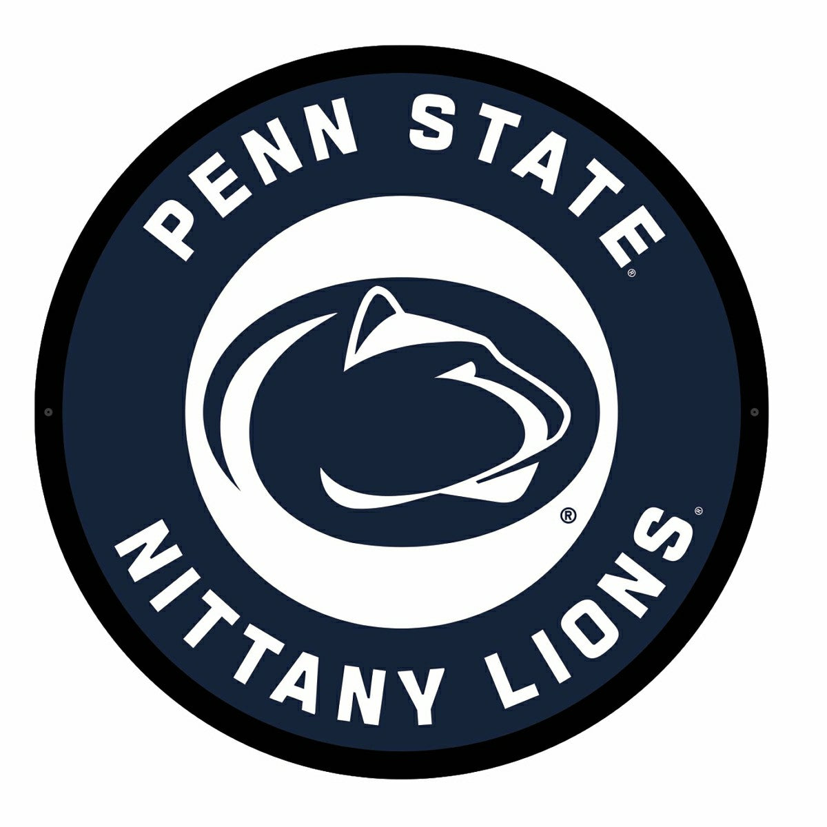 LED Wall Decor, College Football Round, Penn State, Collegiate, Home