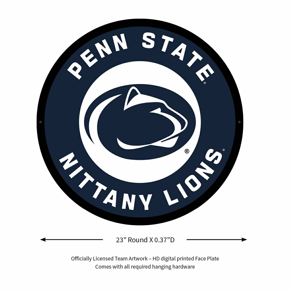 LED Wall Decor, College Football Round, Penn State, Collegiate, Home
