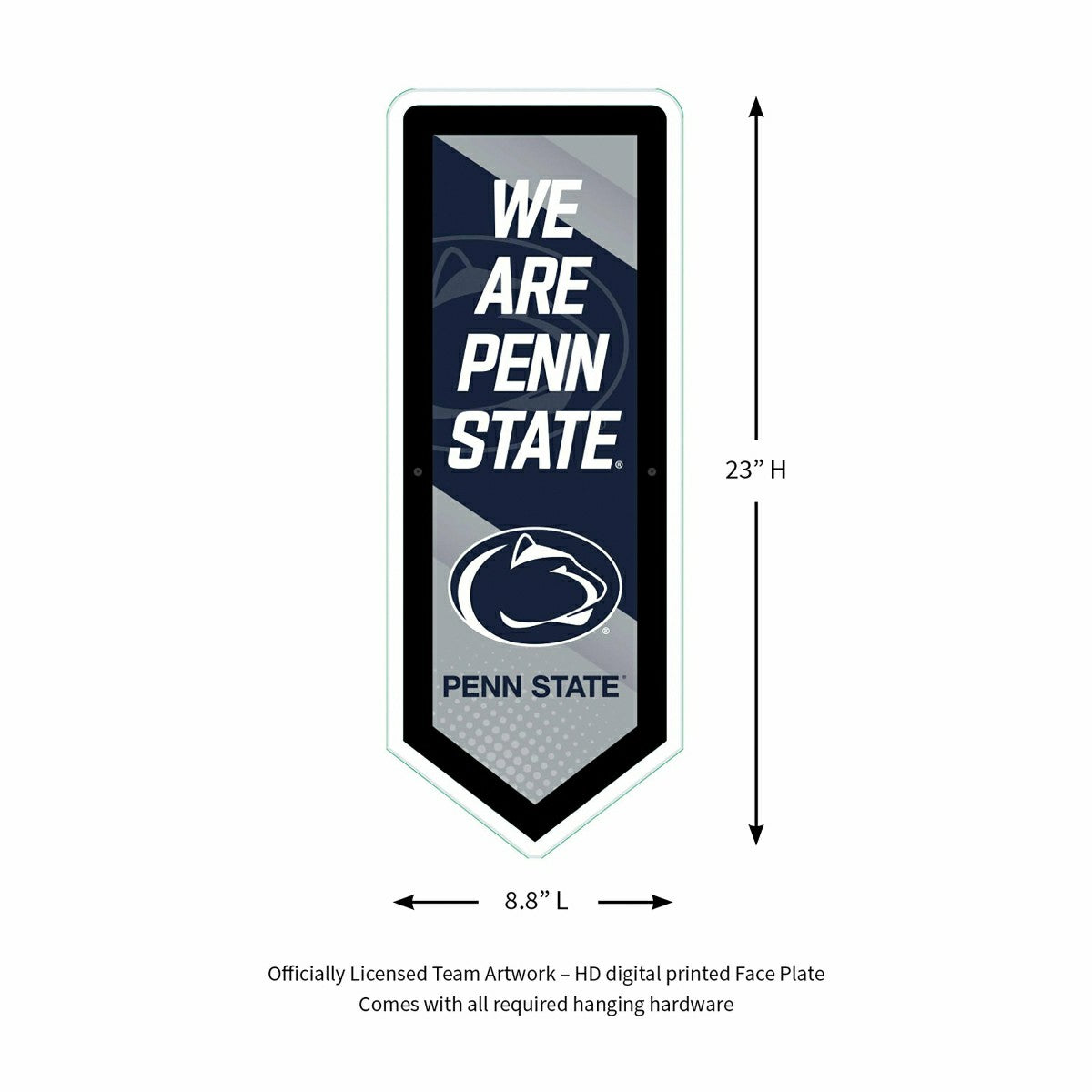 LED Wall Decor, College Football Pennant, Penn State, Collegiate, Home