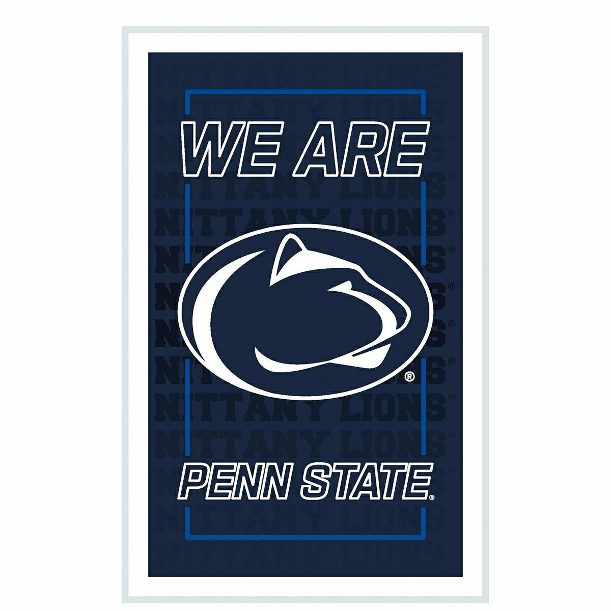 22"H x 14"L NeoLite Wall Decor, Rectangle, Penn State, Collegiate, Home