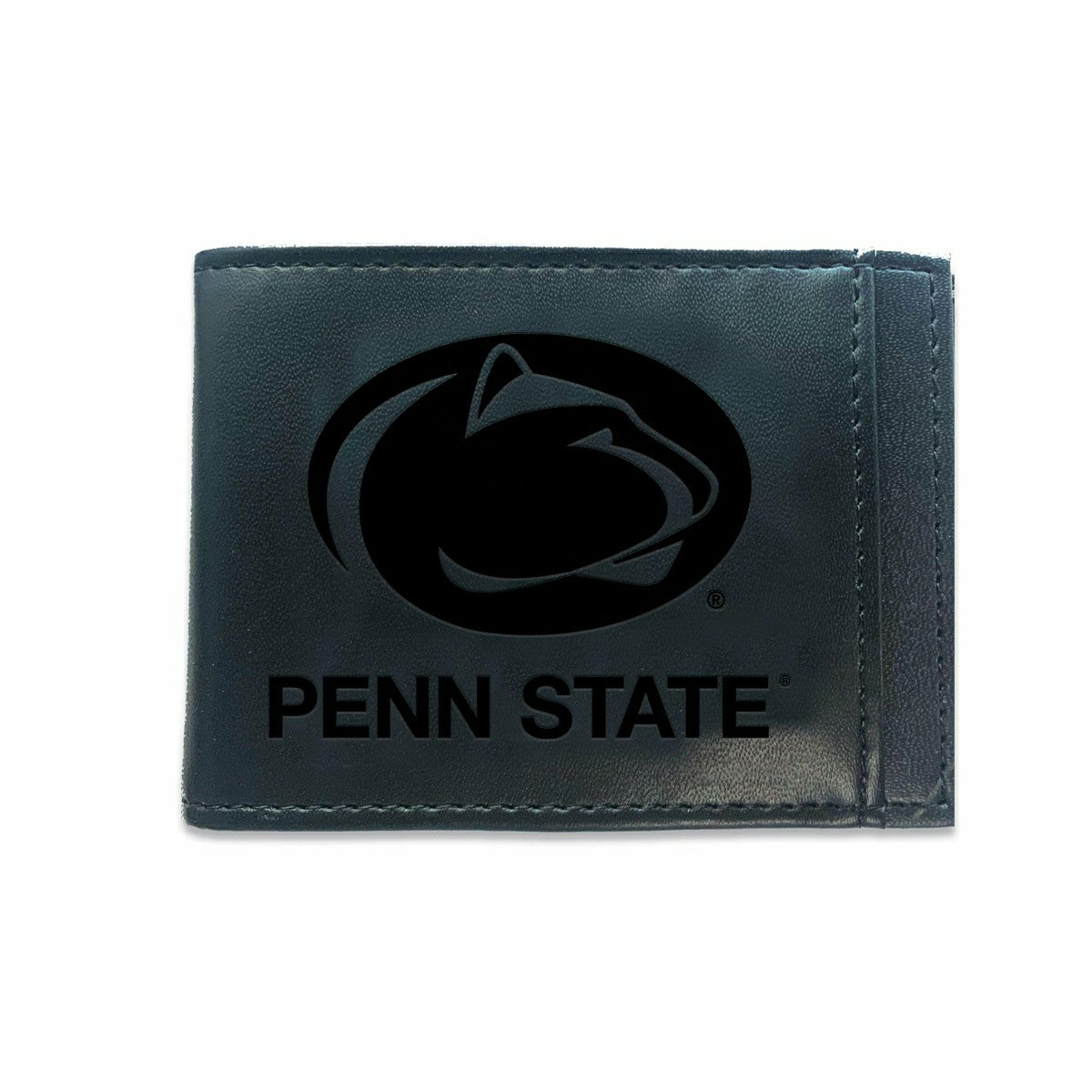 Slim Bi-Fold Wallet with RFID Blocking, Penn State, Black, Collegiate, Home