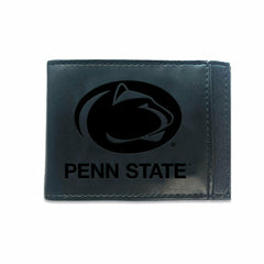 Slim Bi-Fold Wallet with RFID Blocking, Penn State, Black, Collegiate, Home