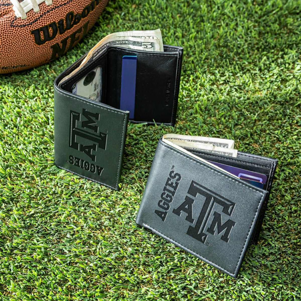 Texas A&M, Bi-Fold and Tri-Fold Wallet Gift Set, Black, Collegiate, Home