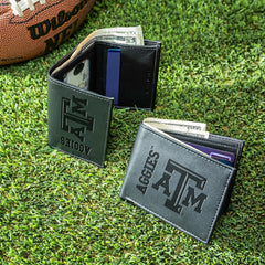 Texas A&M, Bi-Fold and Tri-Fold Wallet Gift Set, Black, Collegiate, Home