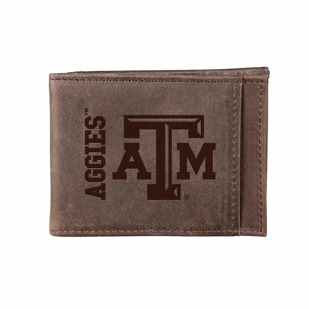 Front Pocket Wallet w/ RFID Blocking, Texas A&M, Brown, Collegiate, Home