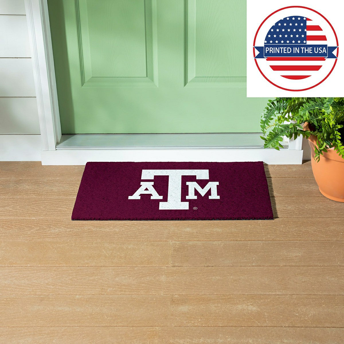 Full Color PVC Mat, 16" x 28", Texas A&M, Collegiate